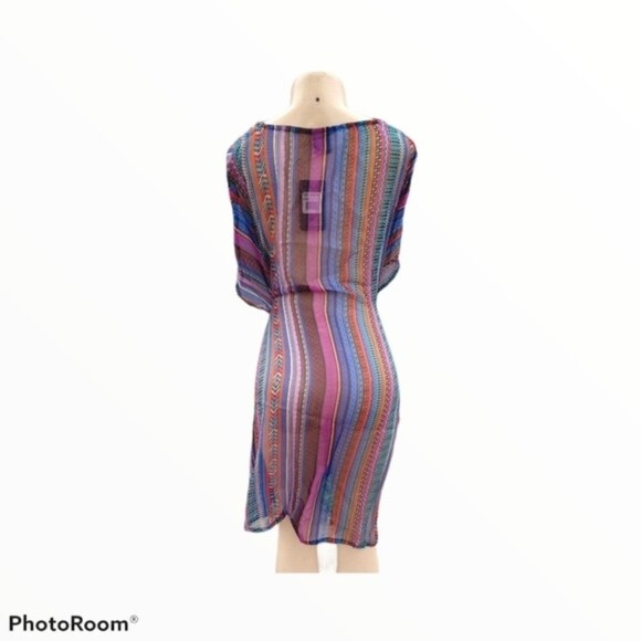 Blue Swimsuit Cover Up With Bling XL - Picture 5 of 10